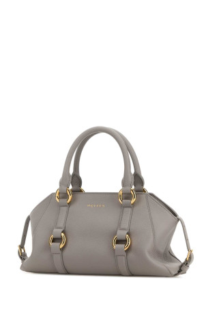 Grey leather small Farringdon handbag ALEXANDER MCQUEEN (8515961VDEB)
