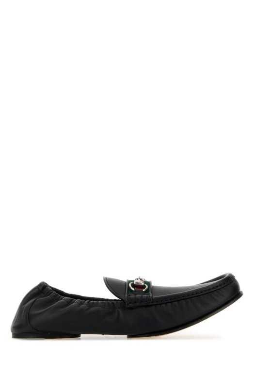 Black leather Horsebit 1953 loafers GUCCI (852065AAFSE)