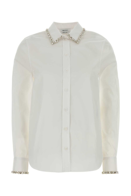 White poplin shirt ALEXANDER MCQUEEN (852240QAABS)