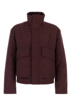 Burgundy GG fabric padded jacket GUCCI (852739ZKU09)