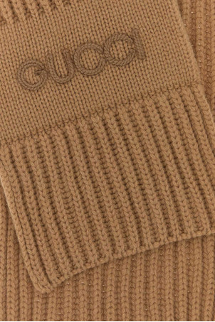 Camel wool blend scarf GUCCI (8531663GB02)