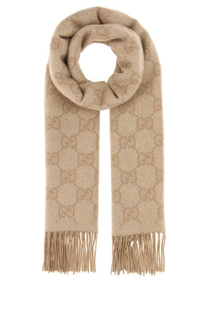 Embroidered cashmere blend scarf GUCCI (8532133GAMK)
