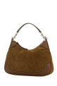 Brown suede medium Gucci B shoulder bag GUCCI (855251AAEE7)