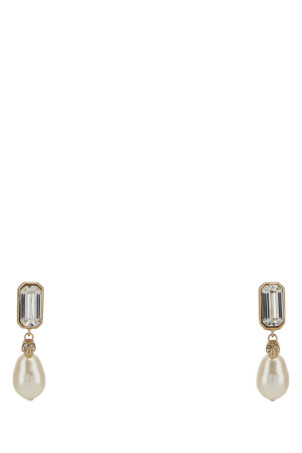 Gold metal Skull earrings ALEXANDER MCQUEEN (855286J161P)