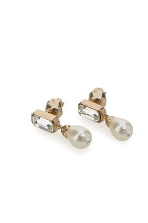 Gold metal Skull earrings ALEXANDER MCQUEEN (855286J161P)