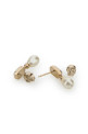 Gold metal Skull earrings ALEXANDER MCQUEEN (855286J161P)