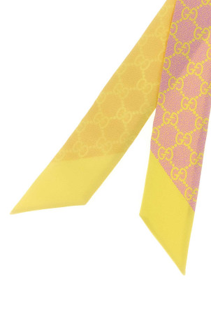 Printed silk reversible foulard GUCCI (8552893G001)