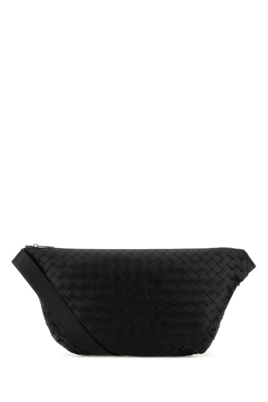 Black leather Day Sling crossbody bag BOTTEGA VENETA (855415V2HL1)