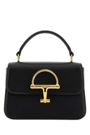 Black leather small Gucci Siena handbag Black GUCCI (855536AAFKB)