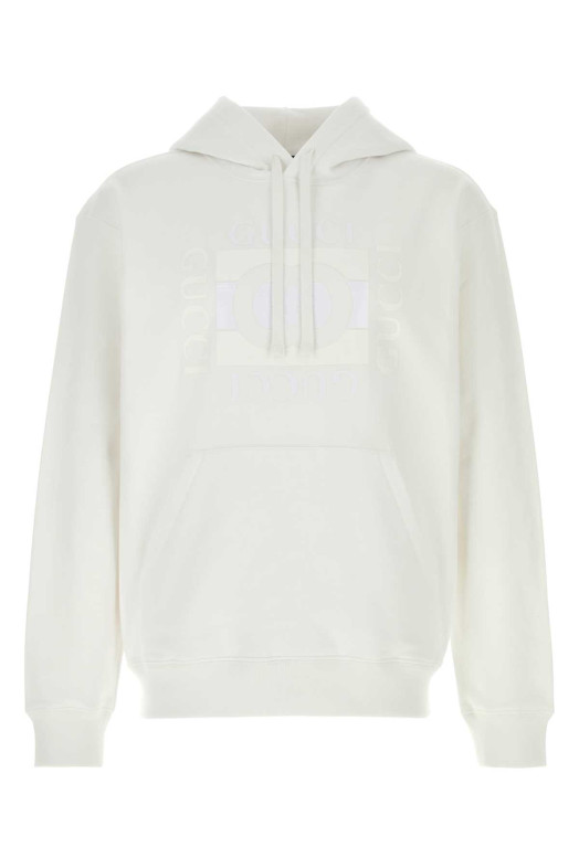 White cotton sweatshirt White GUCCI (855976XJHNH)