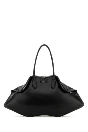 Black leather maxi Manta shoulder bag Black ALEXANDER MCQUEEN (8559961VDXA)