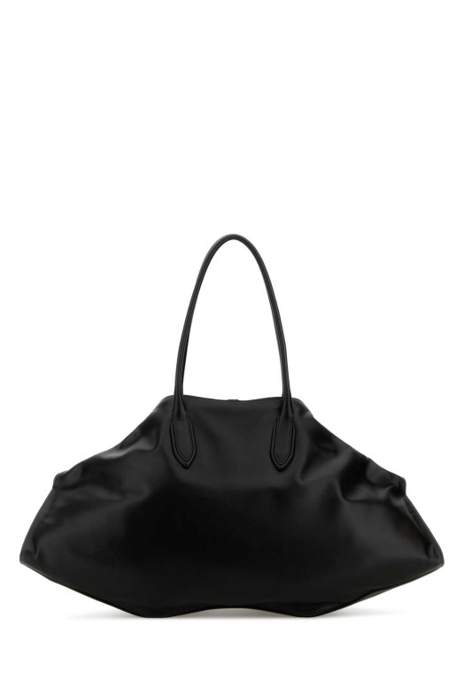 Black leather maxi Manta shoulder bag Black ALEXANDER MCQUEEN (8559961VDXA)