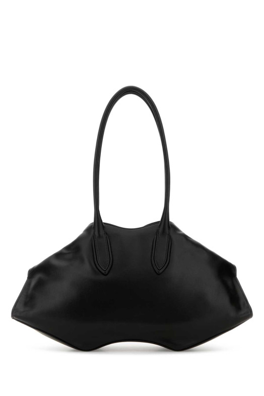 Black leather Manta shoulder bag Black ALEXANDER MCQUEEN (8559971VDXA)