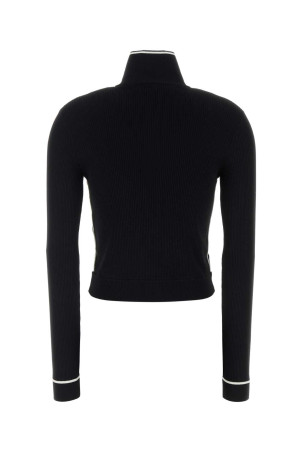 Black viscose blend cardigan GUCCI (856220XKFCZ)