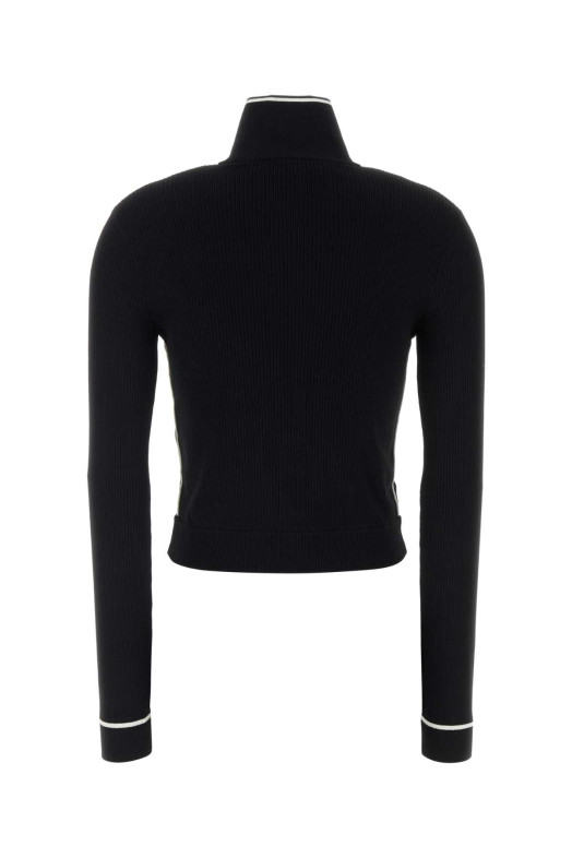 Black viscose blend cardigan GUCCI (856220XKFCZ)