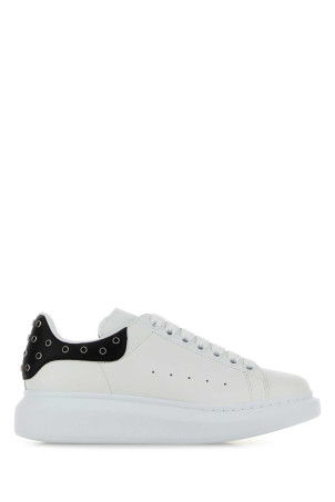 White leather sneakers with black leather heel ALEXANDER MCQUEEN (856517WIAJR)