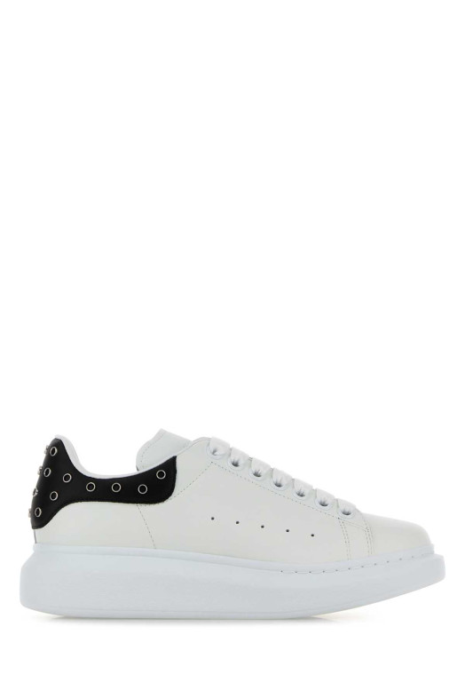 White leather sneakers with black leather heel ALEXANDER MCQUEEN (856517WIAJR)
