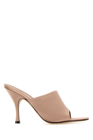 Powder pink satin mules GUCCI (856997F1400)