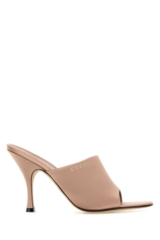 Powder pink satin mules GUCCI (856997F1400)