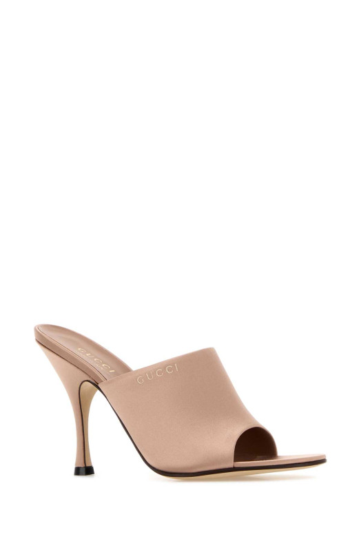 Powder pink satin mules GUCCI (856997F1400)