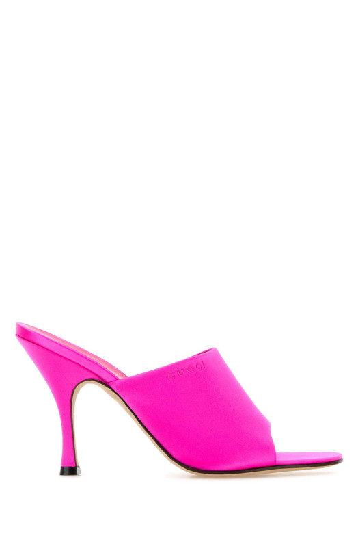 Fuchsia satin mules GUCCI (856997F1400)