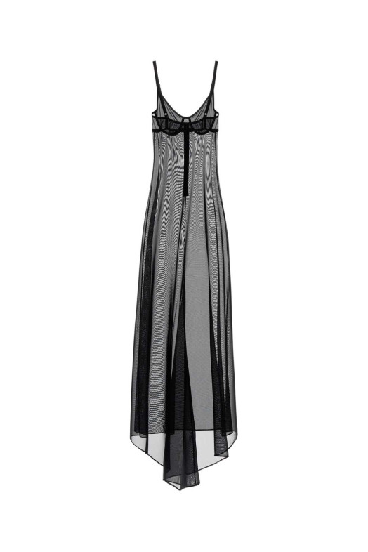Black stretch tulle Naked dress Black BALENCIAGA (857331TSR01)