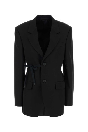 Black wool oversize blazer Black BALENCIAGA (857365TNT39)