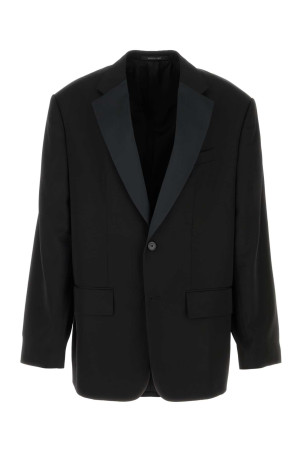 Black wool oversize blazer Black BALENCIAGA (857393TNT39)