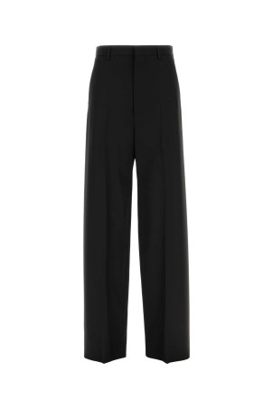 Black wool wide-leg pant Black BALENCIAGA (857617TNT39)