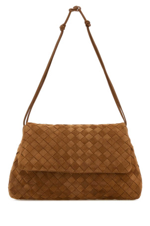 Caramel suede Giorno shoulder bag BOTTEGA VENETA (857657V5ZZ0)