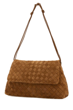 Caramel suede Giorno shoulder bag BOTTEGA VENETA (857657V5ZZ0)