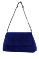 Blue suede Giorno shoulder bag BOTTEGA VENETA (857657V5ZZ0)