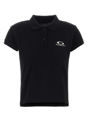 Black piquet polo shirt BALENCIAGA (858098TTVT8)