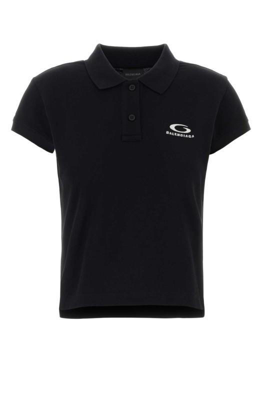 Black piquet polo shirt BALENCIAGA (858098TTVT8)