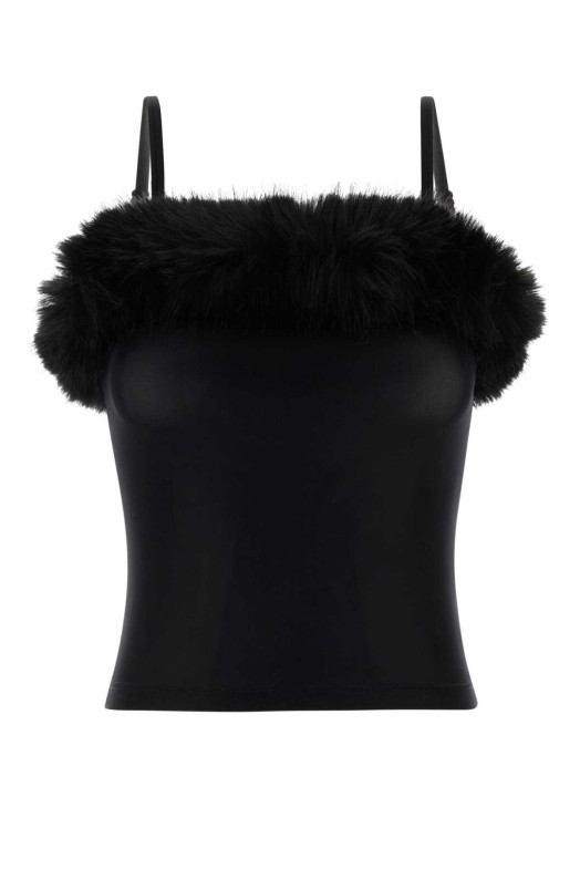 Black stretch nylon top BALENCIAGA (858101TRV38)