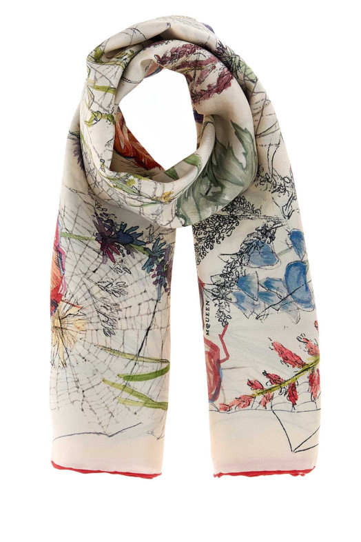 Printed silk foulard ALEXANDER MCQUEEN (8585293001Q)