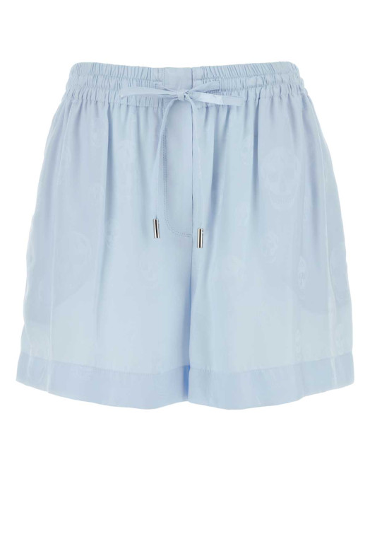 Pastel light-blue jacquard shorts ALEXANDER MCQUEEN (860974QGABJ)