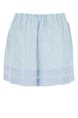 Pastel light-blue jacquard shorts ALEXANDER MCQUEEN (860974QGABJ)
