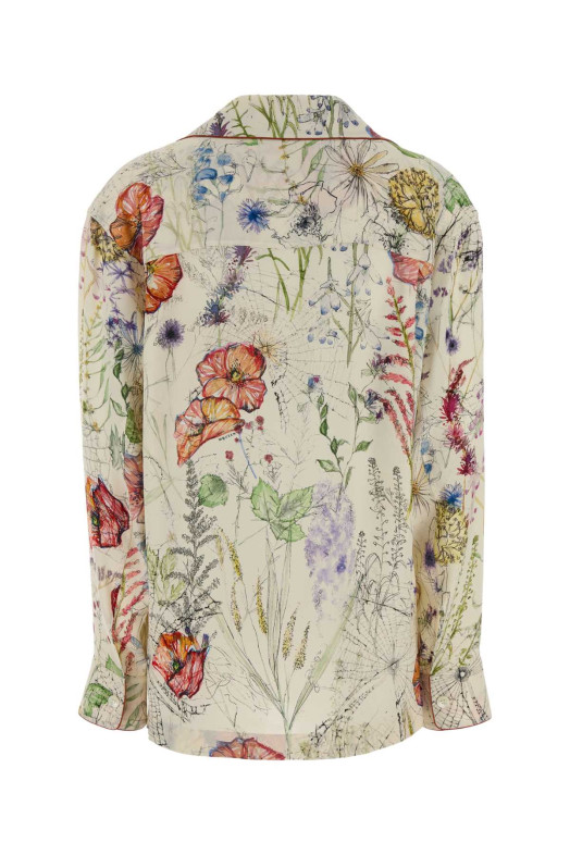 Printed crepe shirt ALEXANDER MCQUEEN (861422QZAQV)