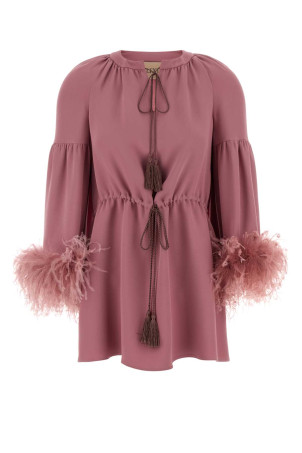 Antiqued pink crepe couture blouse VALENTINO GARAVANI (8B3AEBB81MM)