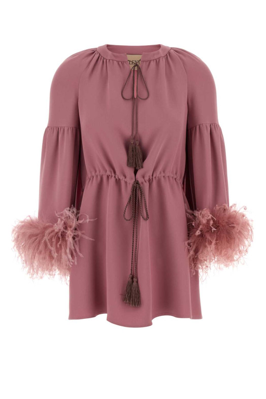 Antiqued pink crepe couture blouse VALENTINO GARAVANI (8B3AEBB81MM)