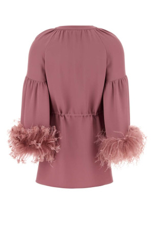 Antiqued pink crepe couture blouse VALENTINO GARAVANI (8B3AEBB81MM)