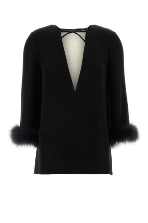 Black silk blouse VALENTINO GARAVANI (8B3AEBJ51MM)