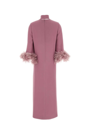 Antiqued pink crepe dress VALENTINO GARAVANI (8B3VAHJ21MM)