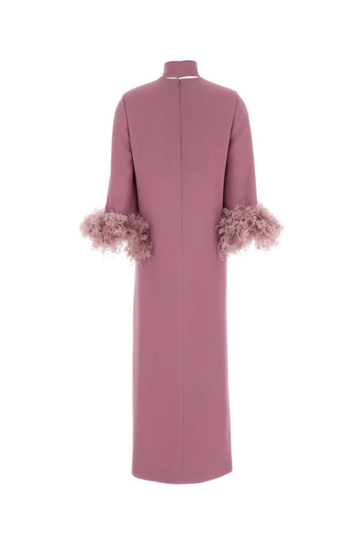 Antiqued pink crepe dress VALENTINO GARAVANI (8B3VAHJ21MM)