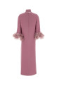 Antiqued pink crepe dress VALENTINO GARAVANI (8B3VAHJ21MM)