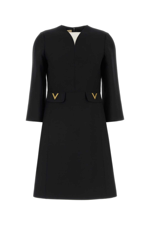 Black crepe couture dress Black VALENTINO GARAVANI (8B3VAJ561CF)