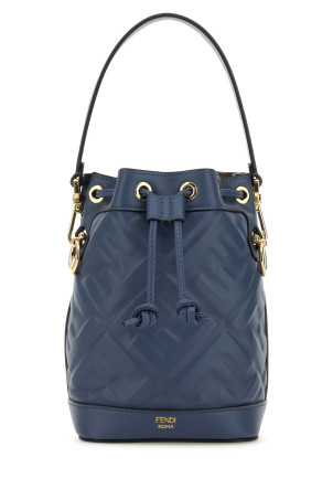 Air Force blue leather Mon Tresor bucket bag FENDI (8BS093ANWT)