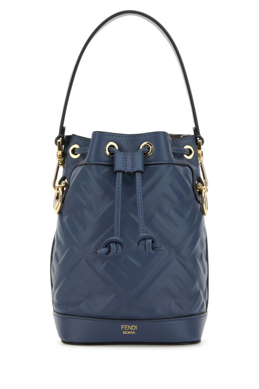 Air Force blue leather Mon Tresor bucket bag FENDI (8BS093ANWT)