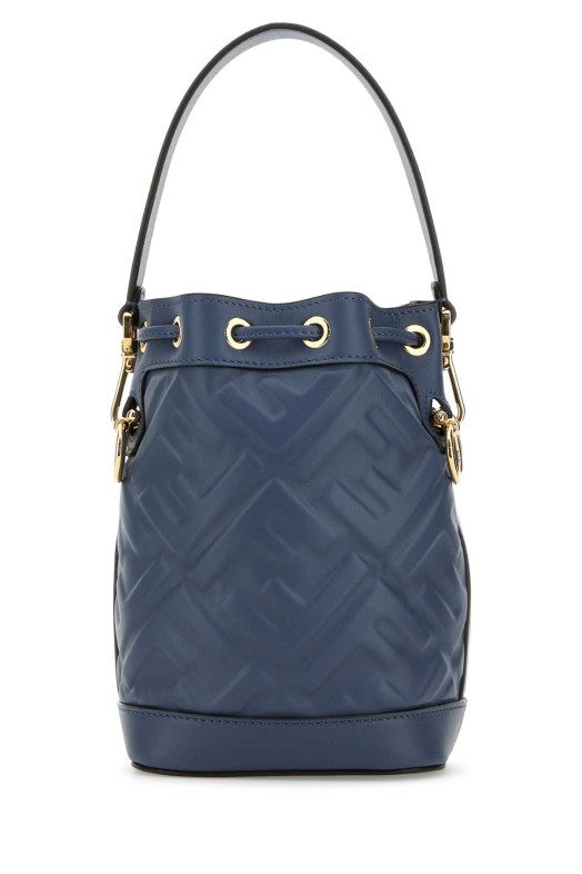 Air Force blue leather Mon Tresor bucket bag FENDI (8BS093ANWT)